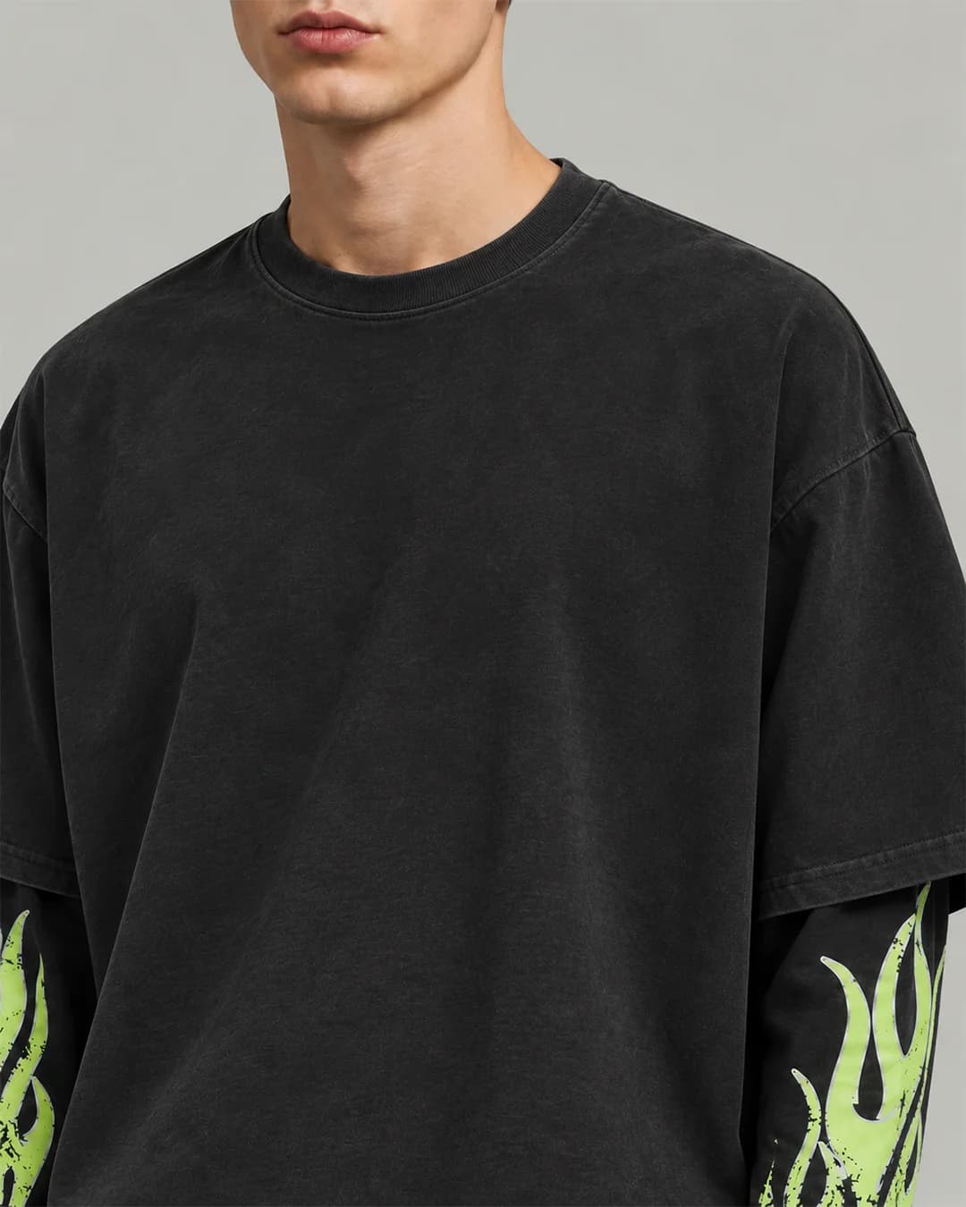Doble Long Sleeve BLACK/GREEN